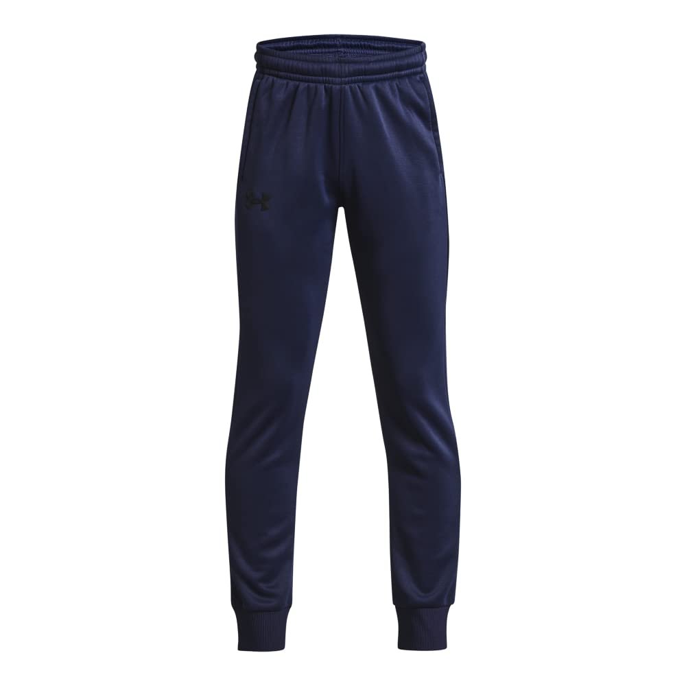 Under Armour Boys ArmourFleece Jogger, (410) Midnight Navy / / Black, Youth X-Large