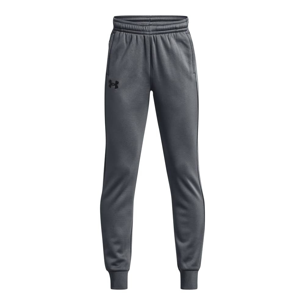 Under Armour Boys ArmourFleece Jogger, (012) Pitch Gray / / Black, Youth Small