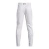 Under Armour Boys Utility Baseball Pant Closed, (100) White / / Black, X-Large view 2