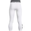 Under Armour Boys' Utility 3/4 Sliding Shorts, (100) White / / Black, Youth Small view 2