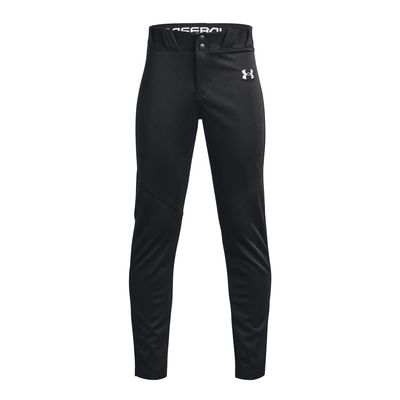 Under Armour Boys Utility Baseball Pant, (001) Black / / White, Medium