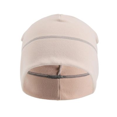 Men Women Skull Cap Helmet Liner Winter Ski Motorcycle Soft Fleece Beanie Hat (Beige)