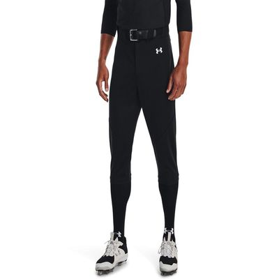Under Armour Men's Utility Baseball Knicker 22, (001) Black / / White, Medium