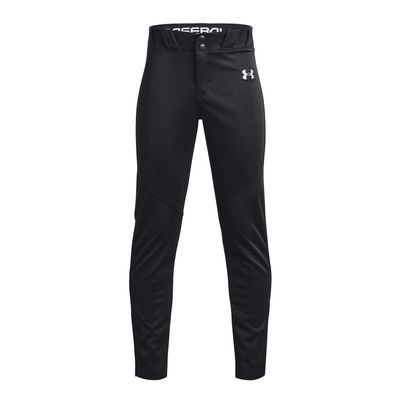 Under Armour Boys Utility Baseball Pant, (001) Black / / White, X-Small