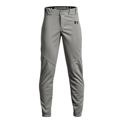 Under Armour Boys Utility Baseball Pant Closed, (080) Baseball Gray / / Black, Medium