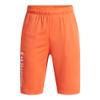 Under Armour Boys Prototype 2.0 Wordmark Shorts, (829) Papaya / / White, Youth X-Small view 1