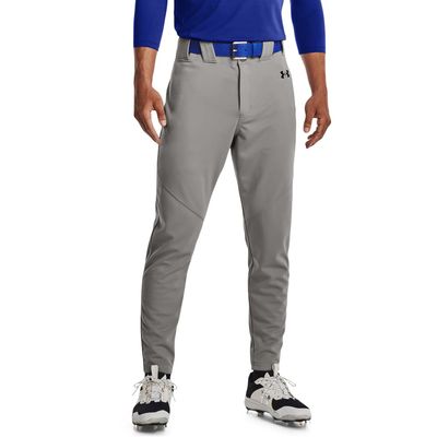 Under Armour Men's Utility Baseball Pants 22, (080) Baseball Gray / / Black, XX-Large