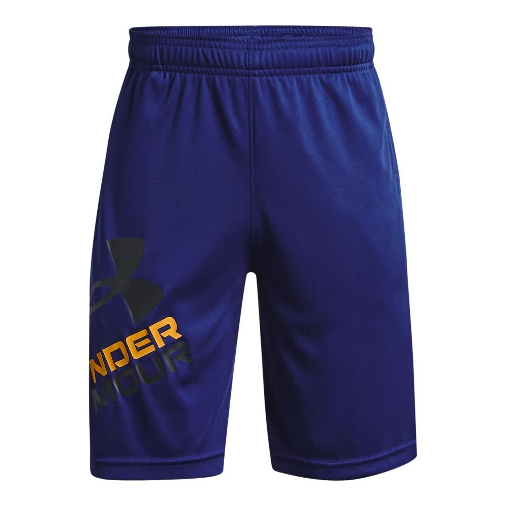 Under Armour Boys Prototype 2.0 Logo Shorts, (456) Bauhaus Blue / / Black, Youth Small