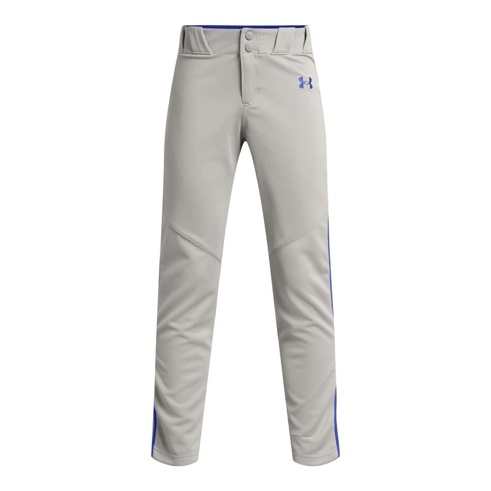 Under Armour Boys Utility Baseball Pant Pipe, (081) Baseball Gray/Royal/Royal, X-Large