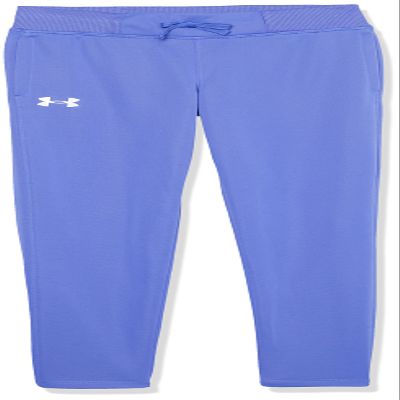 Under Armour Girls Armour Fleece Pants, (184) Brilliant Violet / / White, Youth X-Large