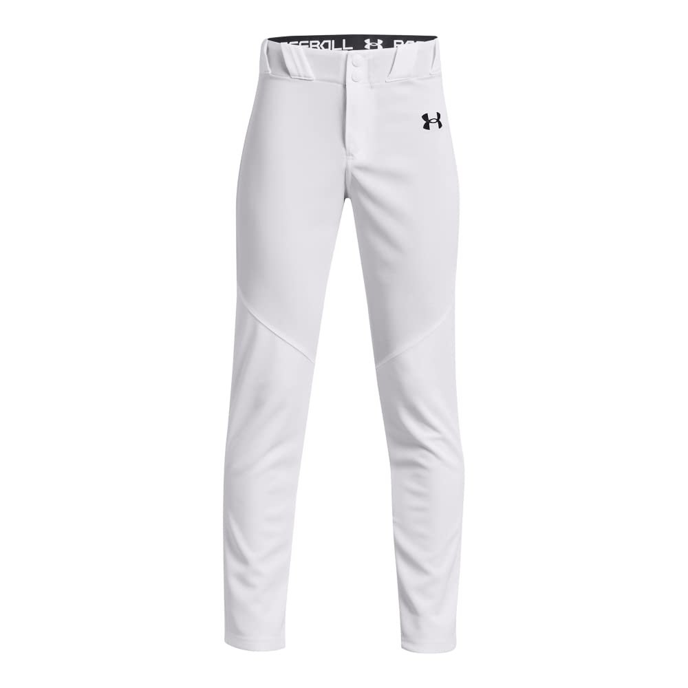 Under Armour Boys Utility Baseball Pant, (100) White / / Black, X-Small