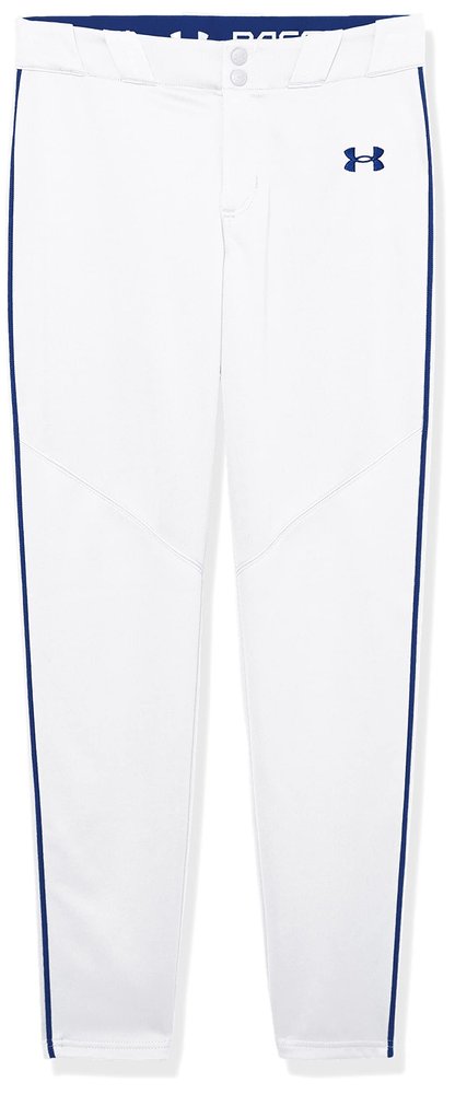 Under Armour Boys Utility Baseball Pant Pipe , (101) White / Royal / Royal , X-Small