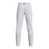 Under Armour Boys Utility Baseball Pant Pipe , (101) White / Royal / Royal , X-Small view 2