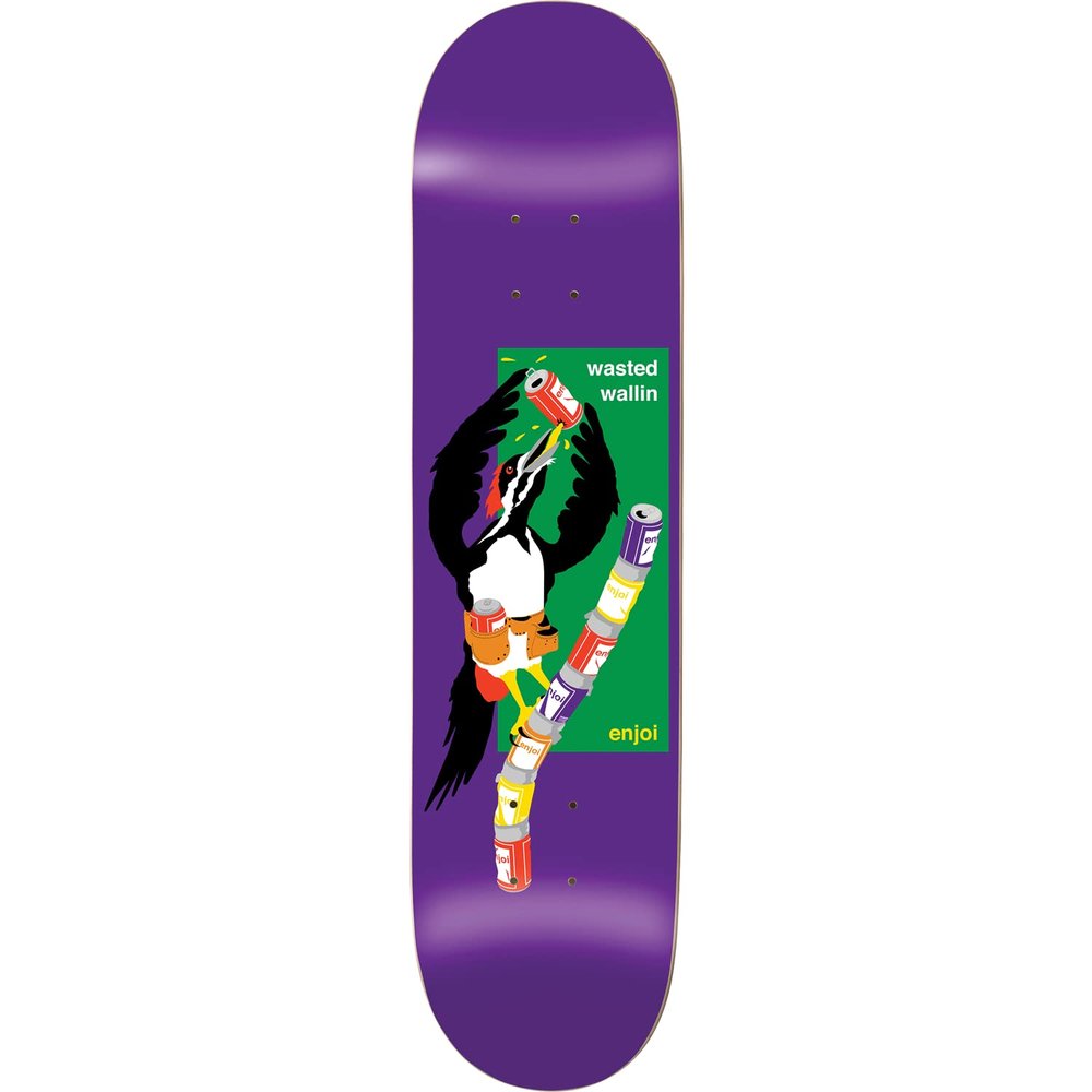 Enjoi Wallin Party Animal Skateboard Deck -8.0 R7 - Assembled AS Complete Skateboard