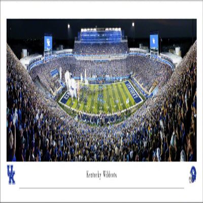 Kentucky Wildcats Football (run out) - Unframed 40 x 13.5 Poster by Blakeway Panoramas