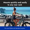 EBike Basket -BiKASE Dairyman Molded Basket - Universal to fit All Racks Including Electric Bikes with Rear Batteries Easy on and Off. view 3