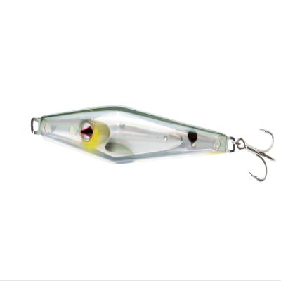 Nomad Design Slidekick Surface Iron 120g - Classic 4-1/4oz Surface Iron Design Updated with Sidekick Action for Maximum Fish Attraction - Holo Ghost Shad