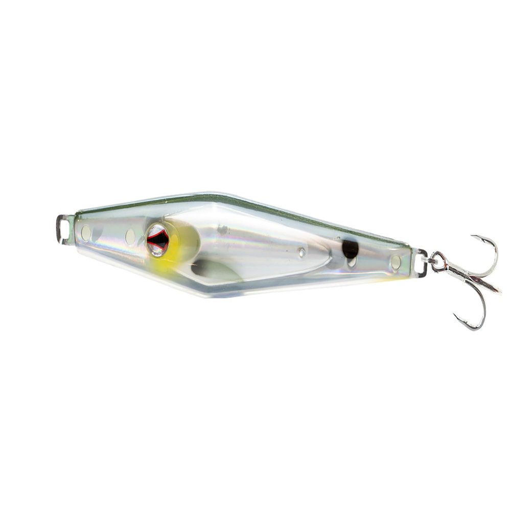 Nomad Design Slidekick Surface Iron 120g - Classic 4-1/4oz Surface Iron Design Updated with Sidekick Action for Maximum Fish Attraction - Holo Ghost Shad