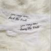 You May Now Bang F*ck the Bride Thong, Bridal and Honeymoon Lingerie, Funny Wedding Day Underwear (L, Bang - Bikini, White) view 2