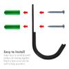 Augenweide 6 Pack Gun Rack Storage Rifles Shotgun Hooks Wall Mount Hangers for Any Rifles Shotguns Archery Bow with Soft Padding and Heavy Duty Steel (Black) view 3
