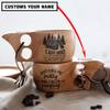 beno Need To Go Camping Personalized Portable Kuksa Wood Camp Mug - 100% Natural Wooden Cup with Carabiner, Custom Name & Bushcraft Nordic Style Lightweight,, 6.18 x 3.5 2.72 inches, 7.4 ounces view 2