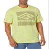 Umbro Men's Standard Diamond Between The Lines, Sunny Lime/Burnt Olive, X-Small view 2