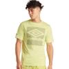 Umbro Men's Standard Diamond Between The Lines, Sunny Lime/Burnt Olive, X-Small view 3