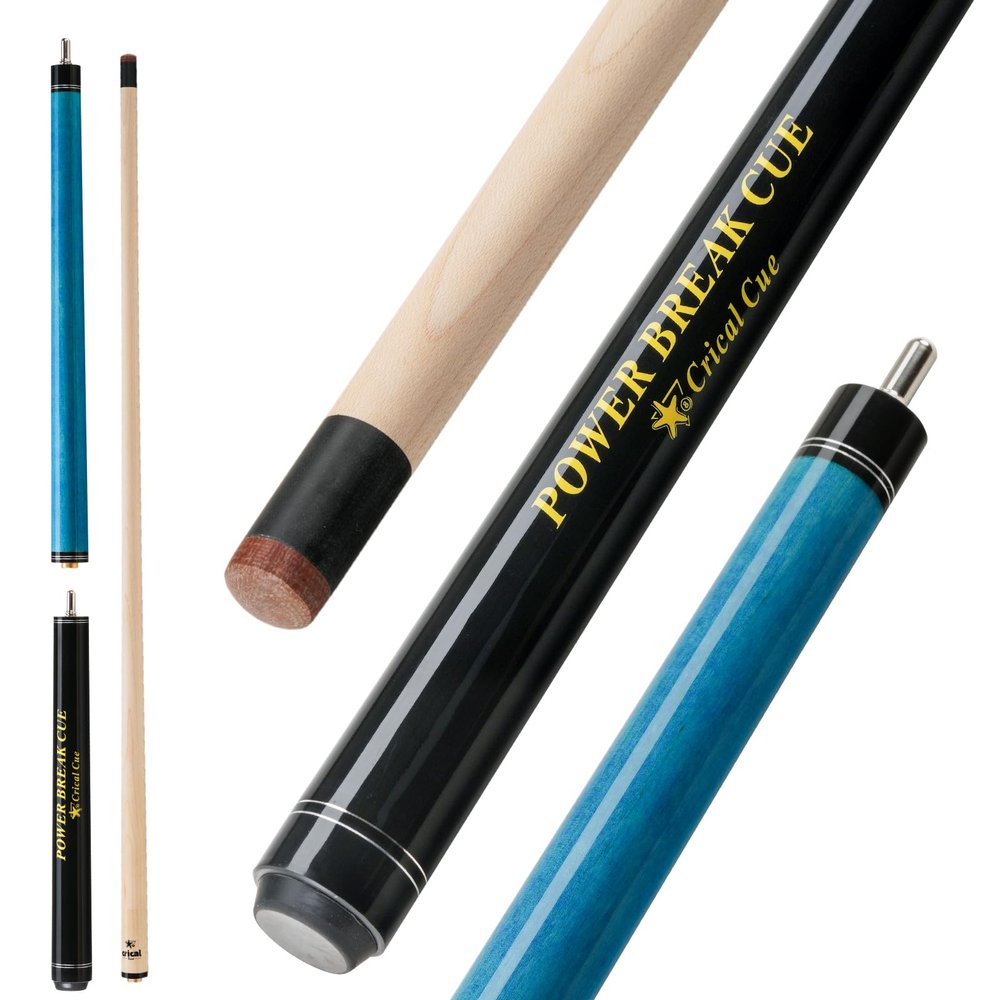 CRICAL Heavy Hitter Jump Break Cue 3-Pieces 54inch Short Maple Break Jump Cue with 13.5mm Tip Punch Cue Professional Jump Cue Billiard Pool Stick