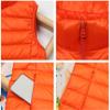 Xiangliy Autumn Women Ultra Light Down Vest White Duck Down Coat Parka Female Casual Sleeveless Waistcoat rose red L view 3