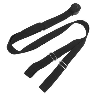 Flexible Household Door Stretch Strap Dance Ballet Gymnastics Training Leg Stretcher(black)