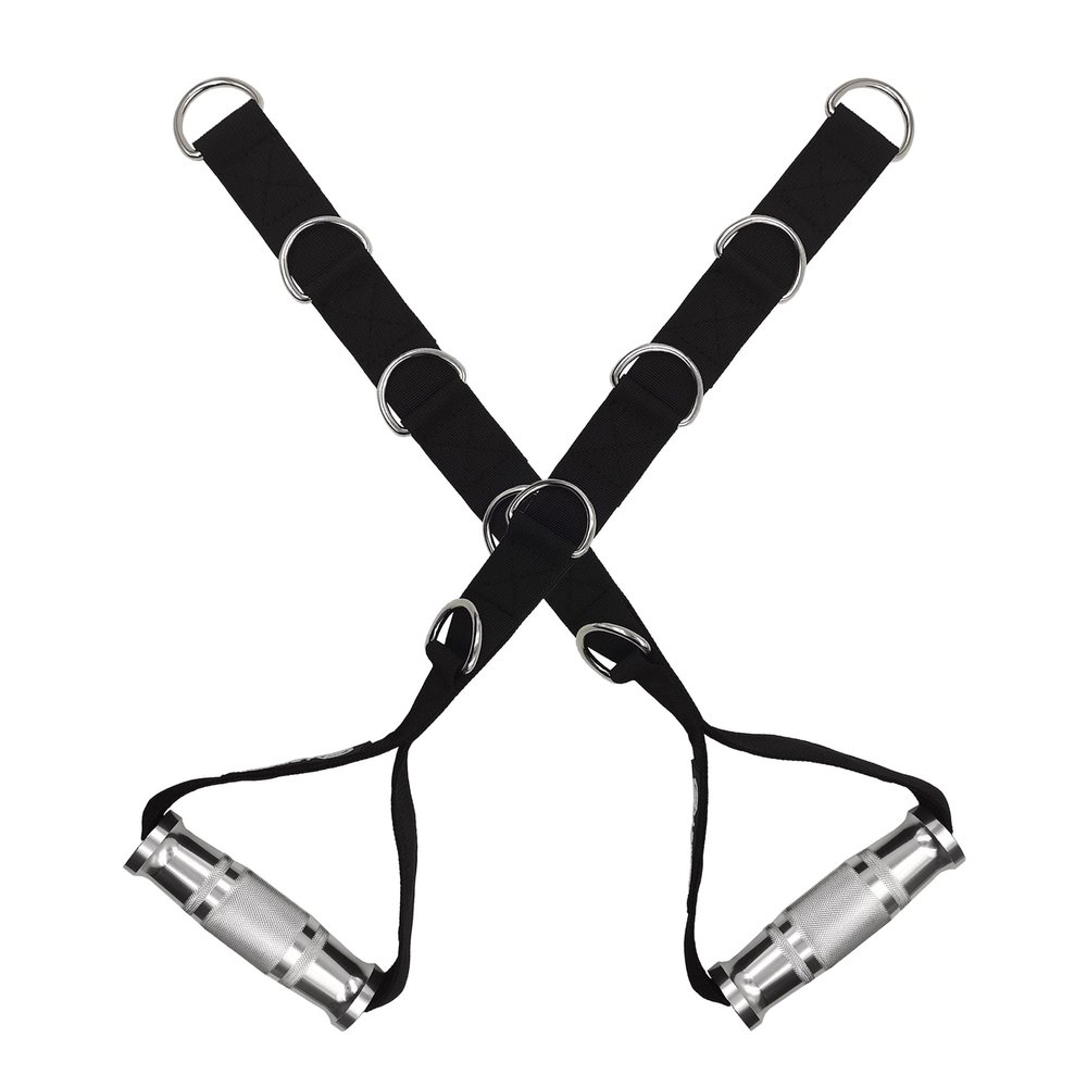 J Bryant Fitness Metal Gym Handles Multi D-Ring Handle Heavy Duty Aluminum Alloy Handle Grips Durable Workout Handles for Pulley LAT Pull Down System