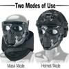 Guayma Airsoft Skull Mask Full Face Protective with Tactical Military Balaclava Headgear for Paintball Shooting CS Halloween Cosplay Party Costume Movie,BK view 4