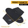 IDOGEAR SPORTS Tactical Shoulder Pads for Vest Universal Removable Protection Pad for Backpack Shoulder Strap Outdoor Traveling Bags Breathable Decompression Soft Cushion 2 Pcs (Black - 2 pcs) view 3