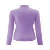 Kindcall Womens Slim Fitted Mock Turtleneck Tops Long Sleeve Lightweight Base Layer Shirts (Lavender, Large) view 3