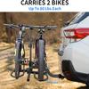 WEIZE Hitch Bike Rack, Wobble Free Smart Tilting Folding Bicycle Car Racks for Standard, Fat Tire and Electric Bike, 2-Bike 160 lbs Capacity, 2-inch Receiver view 2