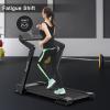 Goplus 4.0HP Heavy Duty Folding Treadmill, Electric Foldable Superfit Treadmill with LED Touch Screen, Heart Rate Belt, Fatigue Button, Blue Tooth Speaker, Walking Running Machine for Gym, Home view 4