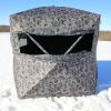 Hawk Reveal Hunting Archery Durable 73" Height Water Resistant Camo Concealing 3 Person Ground Blind with See-Through Mesh Window Panels view 3