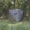 Hawk Reveal Hunting Archery Durable 73" Height Water Resistant Camo Concealing 3 Person Ground Blind with See-Through Mesh Window Panels view 4