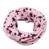 FJZAD Casual Boys and Girls Winter Warm Cotton Scarf Kids Unisex Scarf Scarf Star Print (Color : Dark Pink) view 1