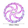 LvTu Rotor 180mm/160mm Mountain Bike Disc Brake, 6 Bolts Floating Rotor Colorful - Include 6 Screws (Color : 160mm) view 2