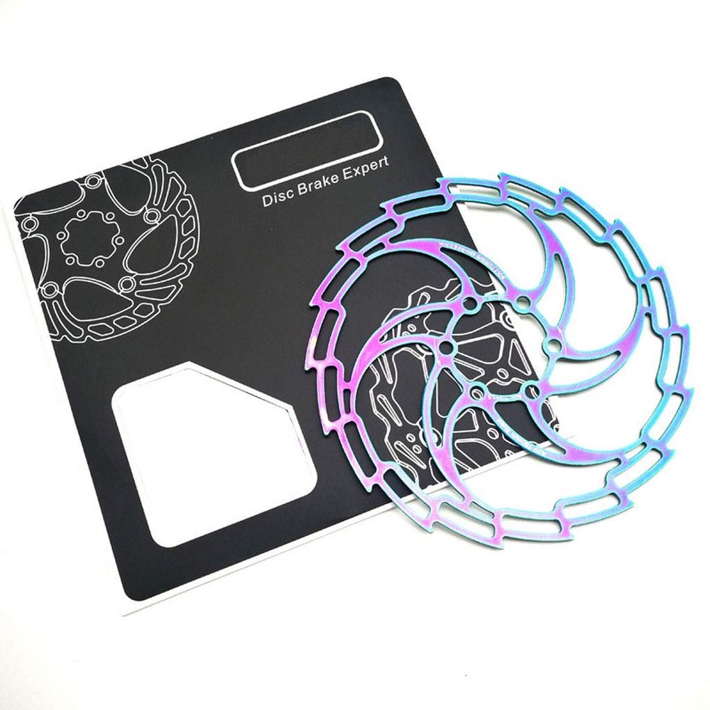 LvTu Rotor 160mm Bike Disc Brakes SUS410 Stainless Steel Disc 6 Holes - Colorful