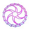LvTu Bike Floating Disc Brake Rotor 203mm, with 6 Bolts Nickel-free Stainless Steel - Colorful view 1