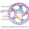 LvTu Disc Brake 140mm 160mm Bike Floating Rotor, Stainless Steel With 6 Bolts - Colorful (Size : 203mm) view 3