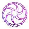 LvTu Rotor 180mm/160mm Mountain Bike Disc Brake, 6 Bolts Floating Rotor Colorful - Include 6 Screws (Color : 180mm) view 1