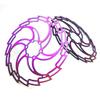 LvTu Rotor 180mm/160mm Mountain Bike Disc Brake, 6 Bolts Floating Rotor Colorful - Include 6 Screws (Color : 180mm) view 4