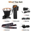Venlon High Power LED Headlamp Separation Design Outdoor Head Lamps Waterproof&Rechargeable Long Distance Headlight for Camping Hiking FishingHunting (White Light) view 4