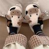 GGOOB Kawaii Cow Fuzzy Plush Slippers Women Cute Animal Funny Fluffy House Slippers view 2