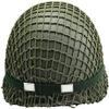 SABYDICAR WW2 US Army M1 Green Helmet Replica with Net/Canvas Chin Strap DIY Painting view 4