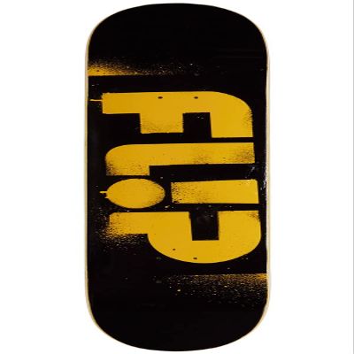Flip Odyssey Stencil Skateboard Deck - Yellow - 8.25"
