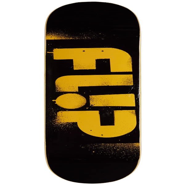 Flip Odyssey Stencil Skateboard Deck - Yellow - 8.25"